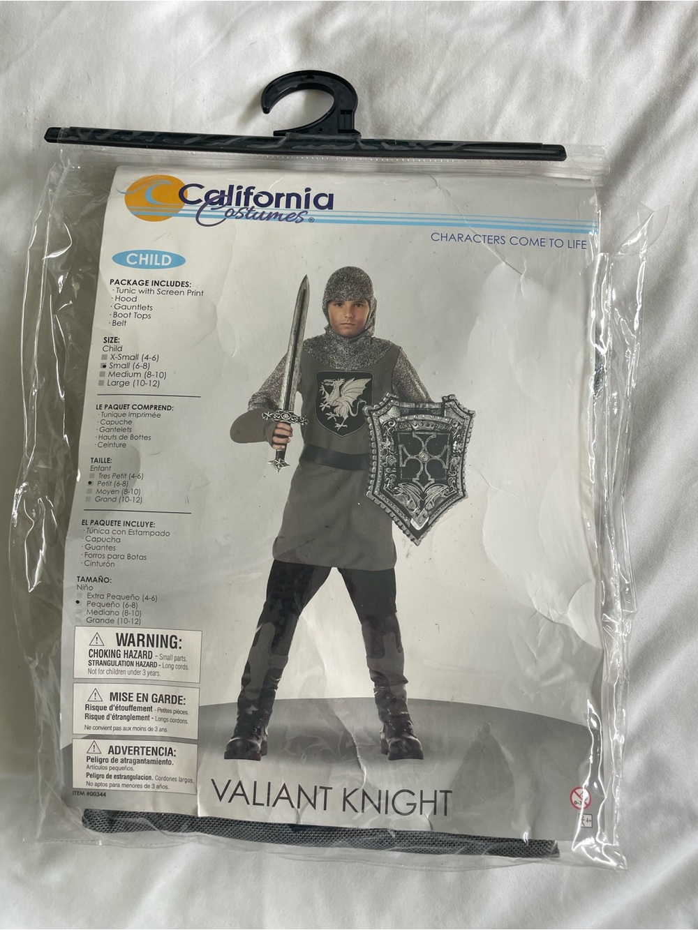 California Costumes Valiant Knight Costume - Gray and Black